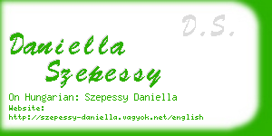 daniella szepessy business card